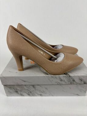 New WuORWu Women's Closed Toe 3-inch Heel Pumps